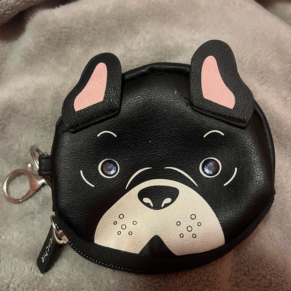Frenchie Dog small change purse
